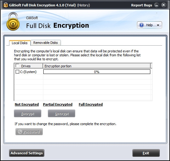 Gilisoft Full Disk Encryption软件图片2
