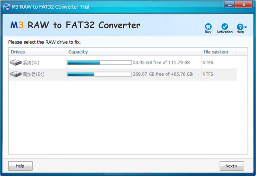 M3 RAW To FAT32 Converter截图1