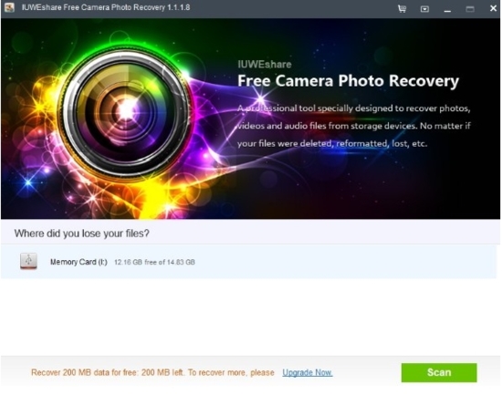 IUWEshare Free Camera Photo Recovery (数码相机数据恢复软件)官方版v7.9.9.9下载插图