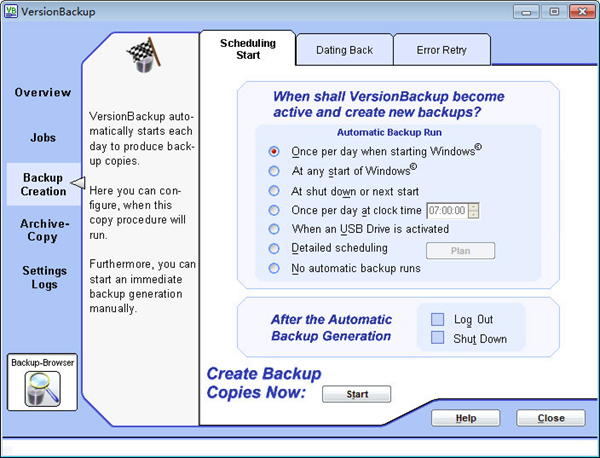 VersionBackup Master(电脑文件备份软件) 免费版v5.1.2下载插图2