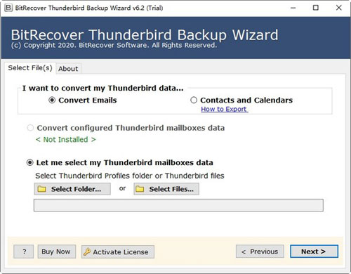 BitRecover Thunderbird Backup Wizard(数据备份软件) 官方版v6.2下载插图