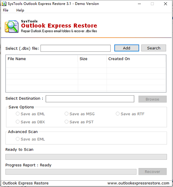 SysTools Outlook Express Restore图片