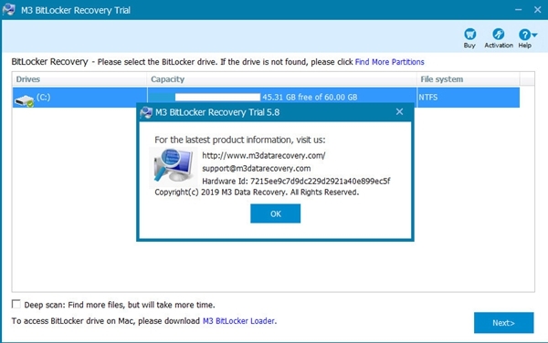 M3 Bitlocker Recovery软件图片2