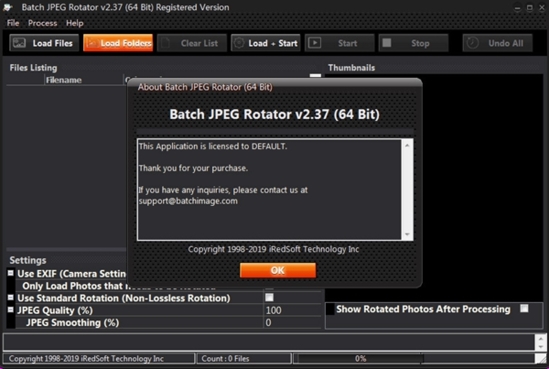 Batch JPEG Rotator (JPg格式图片旋转器)官方版v2.37下载插图1
