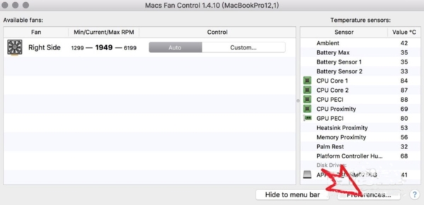 macs Fan Control软件截图3