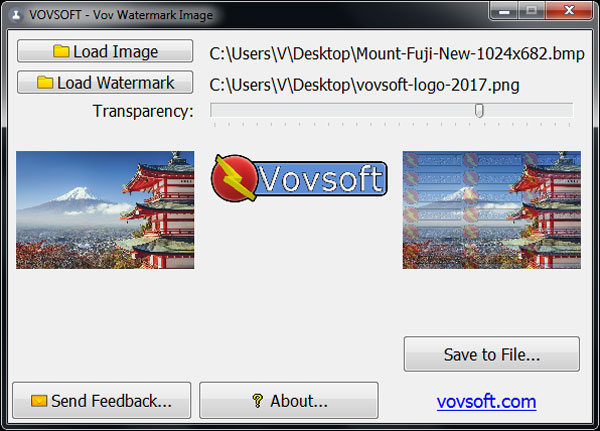 VovSoft Watermark Image截图