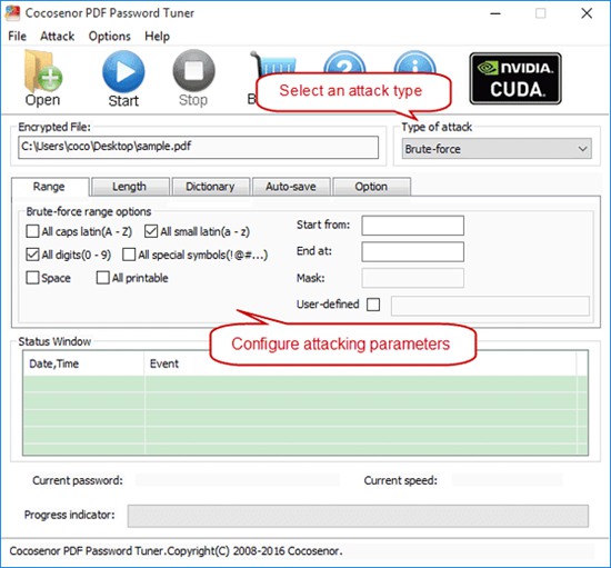 Cocosenor PDF Password Tuner图