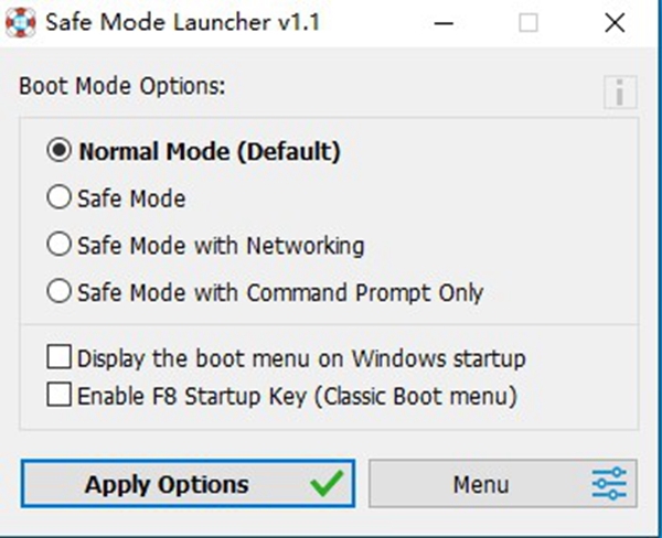 Safe Mode Launcher软件截图1