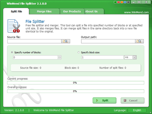 WinMend File Splitter图片