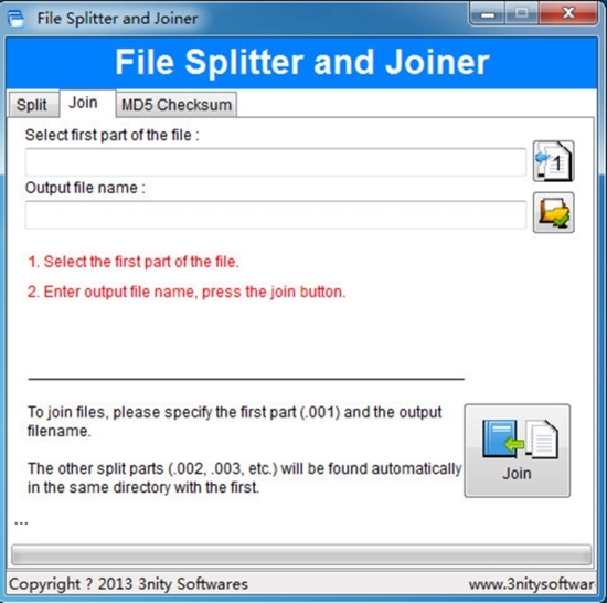 File Splitter and Joiner(文件分割合并工具)官方版v2.0.0下载插图1