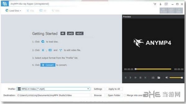 AnyMP4 Bluray Ripper使用教程图片1