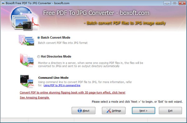 Boxoft PDF To JPG Converter图