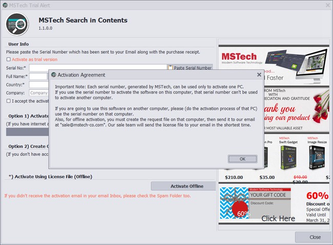 MSTech Search in Contents图
