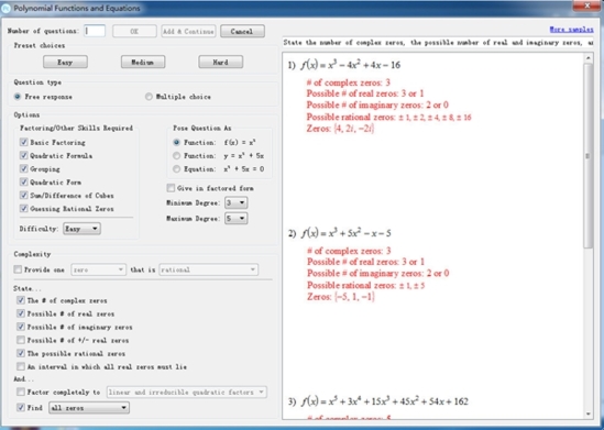 Infinite Precalculus(数学试卷制作软件)官方版v2.52下载插图2