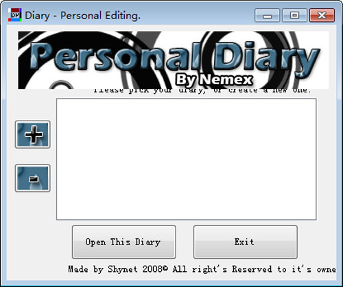 Personal Diary Editor截图