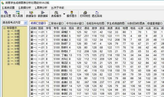 学生成绩图表分析处理软件图片1