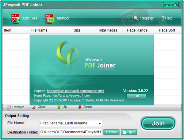 4Easysoft PDF Joiner图