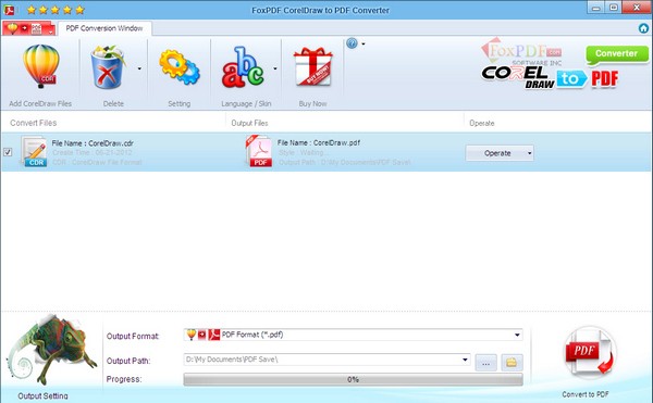FoxPDF CorelDraw to PDF Converter图片