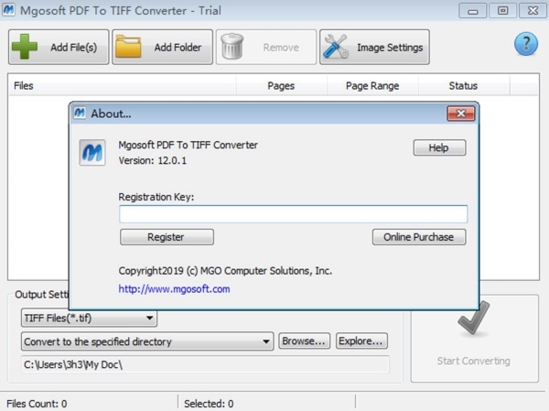Mgosoft PDF To TIFF Converter(pdf转tiff转换器软件)官方版v12.0.1下载插图1