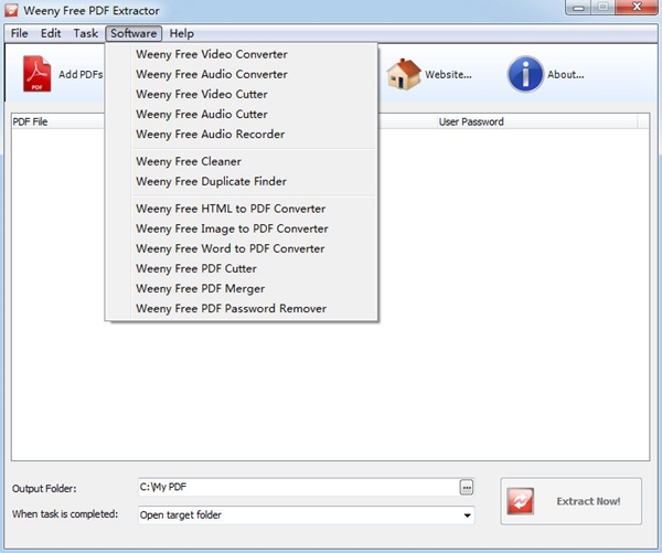 Weeny Free PDF Extractor软件图片3