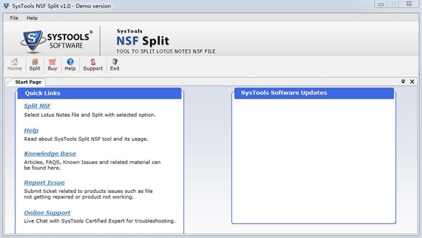 SysTools NSF Split图片1