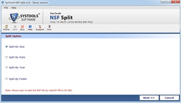 SysTools NSF Split图片3