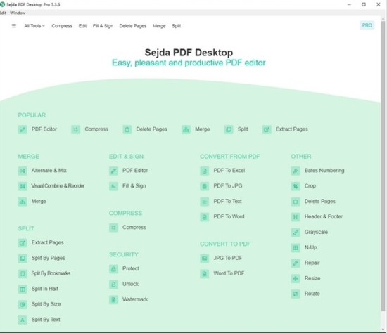 Sejda PDF Desktop Pro (pdf管理软件)官方版v5.3.6下载插图