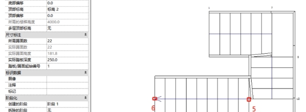 revit2018画三跑楼梯图4