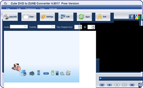 Cute DVD to Zune Converter截图