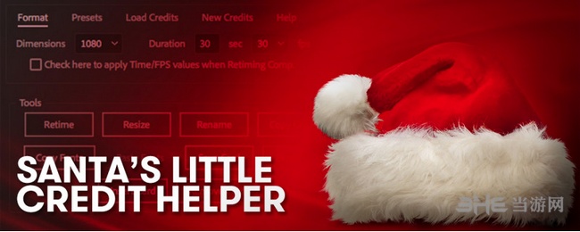 AE脚本Santas Little Credit Helper(片尾滚动字幕脚本)最新官方版V1.2下载