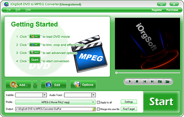 iOrgSoft DVD to MPEG Converter(dvd转mpeg） 官方版v3.3.8下载