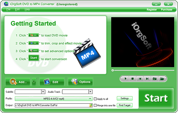 iOrgSoft DVD to MP4 Converter图片