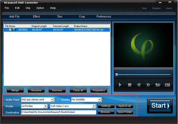 4Easysoft XviD Converter图片