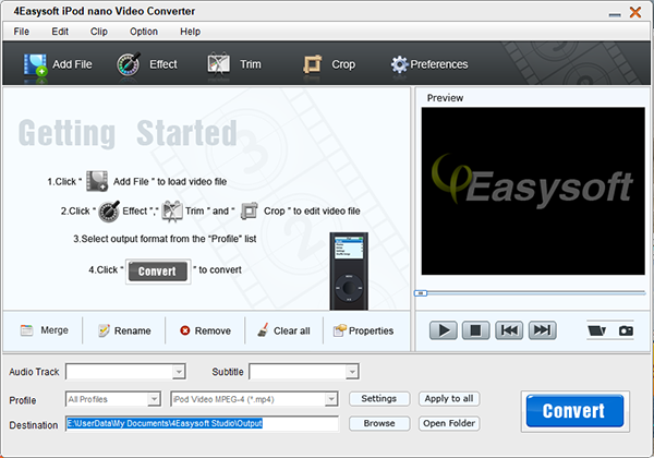 ipodnano视频格式转换器下载|4Easysoft iPod nano Video Converter 官方版v3.2.26下载