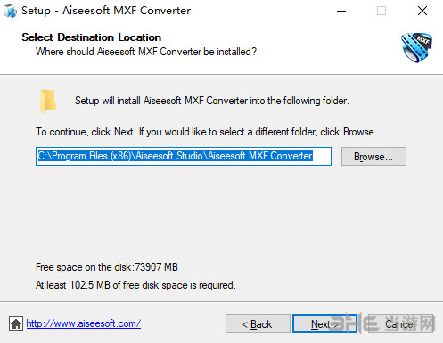 AiseesoftMXFConverter软件安装过程截图3