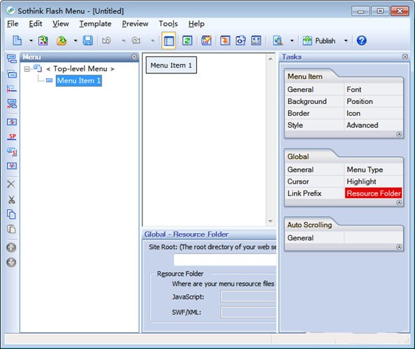 Sothink Flash Menu (闪存菜单工具)官方版v1.2下载插图