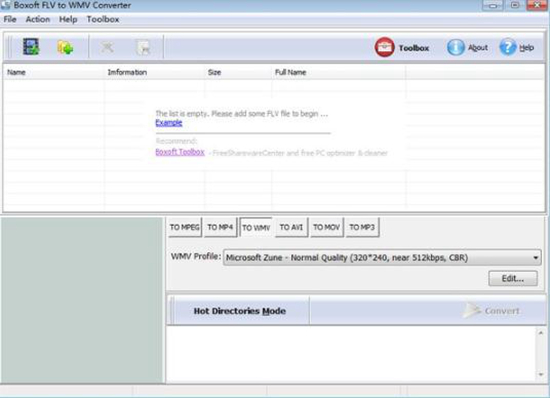 Boxoft Free FLV to WMV Converter图片