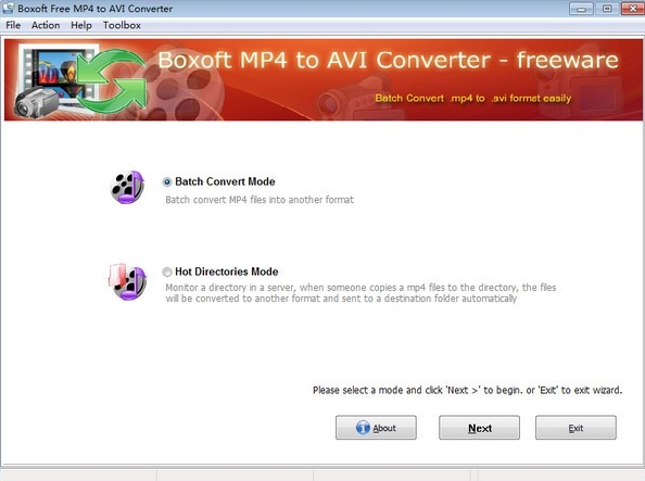 Boxoft free MP4 to AVI Converter软件图片2