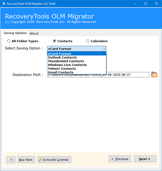 recoverytools olm migrator截图