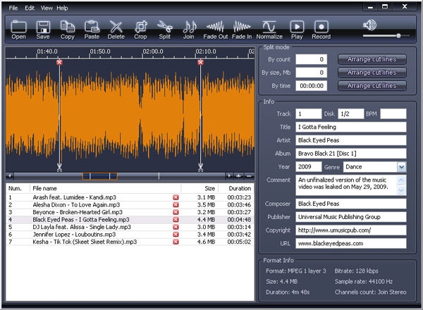 X-Wave MP3 Cutter Joiner截图