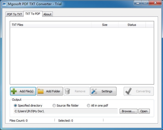 Mgosoft PDF Text Converter(pdf转txt格式软件)官方版v7.0.3下载插图1