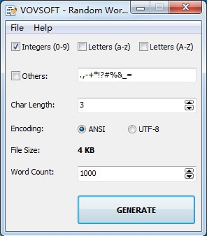 Random Wordlist Generator软件图片1