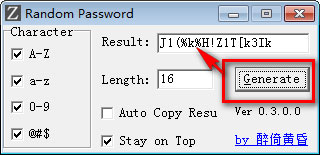 Random Password截图