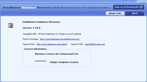 DataNumen Database Recovery软件图片2