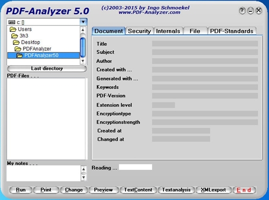 PDF Analyzer (pdf信息修改工具)官方版v5.0下载插图