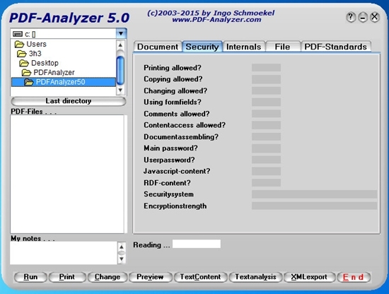 PDF Analyzer (pdf信息修改工具)官方版v5.0下载插图1