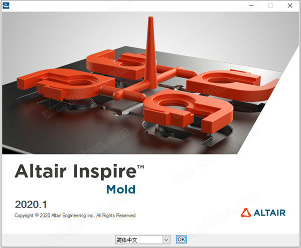 Altair Inspire Mold 2020安装方法1