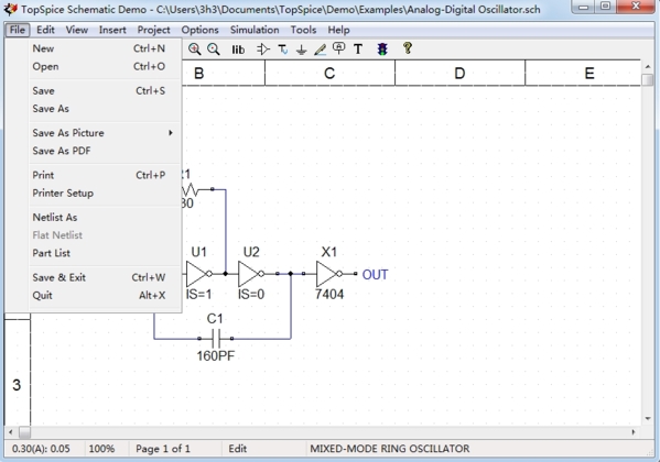TopSpice Demo软件图片3