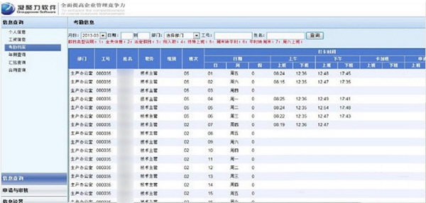 凝聚力人力资源系统图片