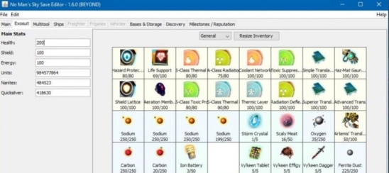 无人深空存档修改器|无人深空存档编辑器 汉化版v1.0下载插图5